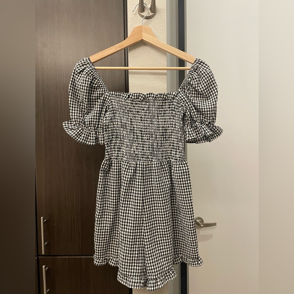 Gingham Romper